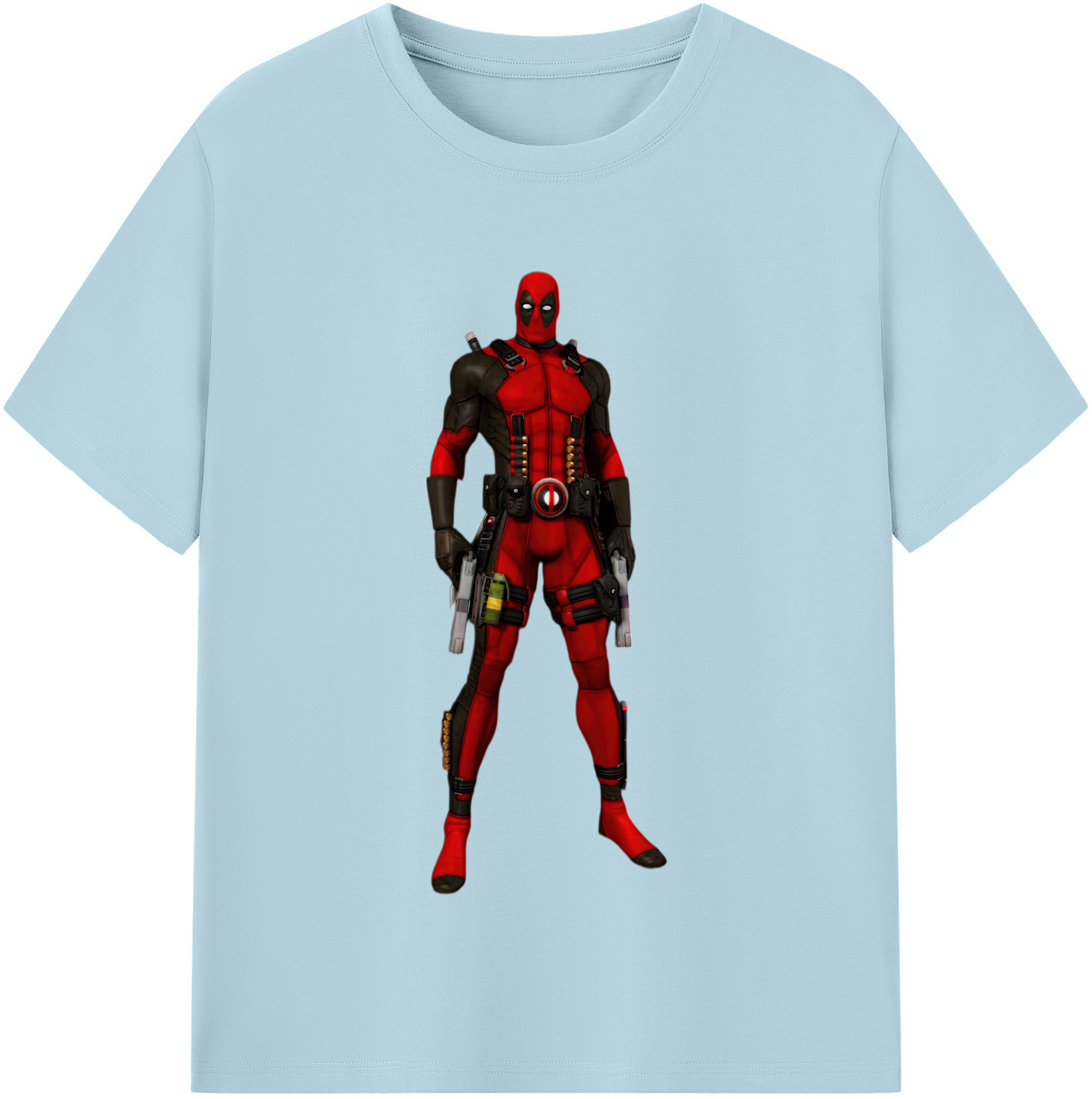 （画像用） Deadpool デッドプール 綿100％半袖Tシャツ（フロントプリント）